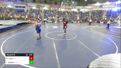 155 lbs Round Of 16 - Sonny Lujan, Ortega Middle School vs Luciano Salazar, Fort Lupton