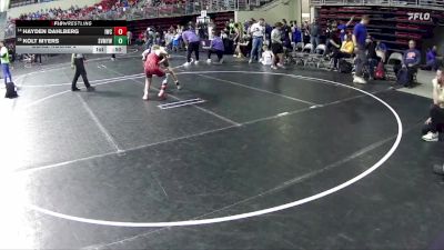 112 lbs Cons. Round 2 - Hayden Dahlberg, Impact Wrestling Club vs Kolt Myers, Sandhills Valley Mavericks Youth Wrestling