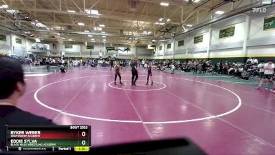 65 lbs Champ. Round 3 - Eddie Sylva, Black Hills Wrestling Academy vs Ryker Weber, Southwest Academy