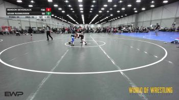 70 lbs Semifinal - Benson Devereaux, POWA 9U vs Adam Rasmussen, Roundtree 9U