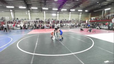 66 lbs 5th Place - Aaron Myers, Saguache Wolfpack vs Abel Casaus, Bloomfield YW