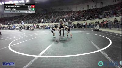 40 lbs Round Of 16 - Lucas Weisinger, Wyandotte Youth Wrestling vs Zayden Lewis, Team Nomad