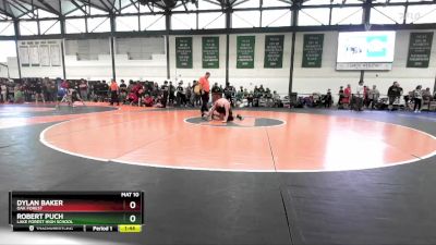 100-110 lbs Quarterfinal - Dylan Baker, Oak Forest vs Robert Puch, Lake Forest High School