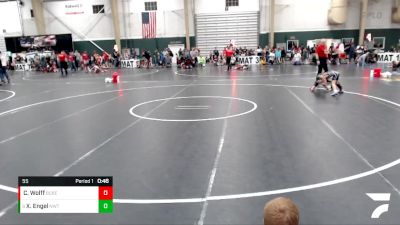 55 lbs Semifinal - Xavier Engel, NWTC vs Conner Wolff, Battle Creek Brave Elite