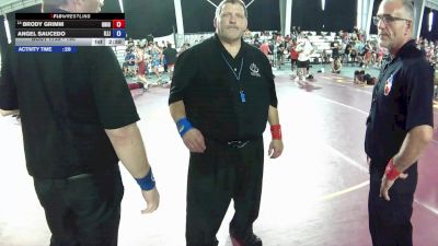 190 lbs Cons. Round 2 - Brody Grimm, Ohio vs Angel Saucedo, Illinois