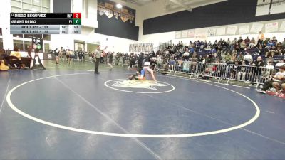 113 lbs Cons. Round 4 - Grant Di Dio, Fountain Valley vs Diego Esquivez, Imperial