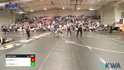 51 lbs Semifinal - Sunni Booth, Sperry Wrestling Club vs Arya Carter, Bartlesville Wrestling Club