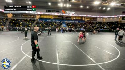 150 lbs Quarterfinal - Kamden Hooper, Odessa vs Gavin Nischke, Huntley
