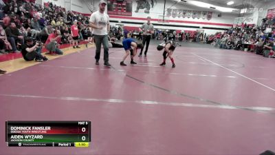 90 lbs Round 4 - Dominick Fansler, Odessa Youth Wrestling vs Aiden Wyzard, Jackson County