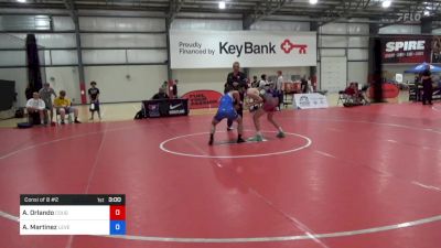 63 kg Consi Of 8 #2 - Anthony Orlando, Cougar Wrestling Club vs Art Martinez, Level Up Wrestling Center