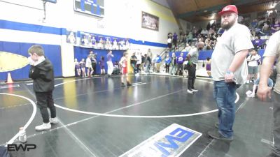 70 lbs Consolation - Cody Carney, Fort Gibson Youth Wrestling vs Karsyn Dixon, Mannford Pirate Youth Wrestling