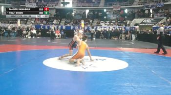 7A 138 lbs Semifinal - Zander Samargia, Bob Jones vs Noah Dixon, Grissom Hs