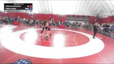 144 lbs 1st Place Match - Edwyn Schroeder, Aviators Wrestling vs Brody Miess, Combat W.C. School Of Wrestling