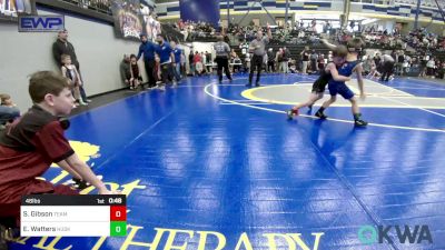 46 lbs Round Of 16 - Slader Gibson, Team Guthrie Wrestling vs Easton Watters, Husky Wrestling Club