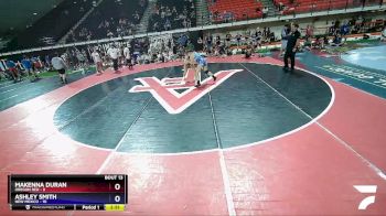 130 lbs Quarters & Wb (16 Team) - Makenna Duran, Oregon Red vs Ashley Smith, New Mexico