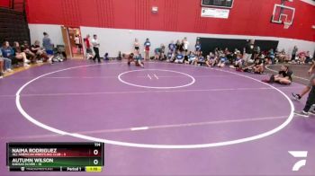 114 lbs Round 6 (8 Team) - Naima Rodriguez, All American Wrestling Club vs Autumn Wilson, Kansas Silver
