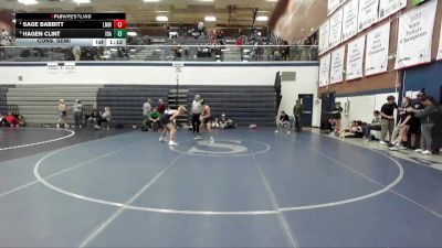 132 lbs Cons. Semi - Sage Babbitt, Lil Mavs Wrestling vs Hagen Clint, Idaho