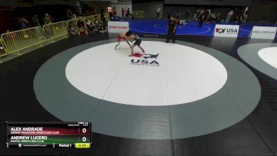 126 lbs Cons. Round 3 - Andrew Lucero, Kaitoa Wrestling Club vs Alex Andrade, Swamp Monsters Wrestling Club