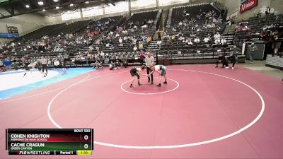 135 lbs Cons. Round 6 - Cohen Knighton, Farmington High School vs Cache Cragun, Green Canyon