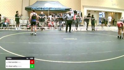 132 lbs Semifinal - Jaiden Hernandez, Valiant College Prep vs Blake Abernathy, Nakamura Wrestling