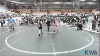 51-54 lbs 3rd Place - Lillian Higbee, Morrison Takedown Club vs Breelynn West, Midwest City Bombers Youth Wrestling Club