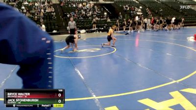 106 lbs Round 2 (16 Team) - Jack Sponenburgh, Kearney vs Bryce Walter, Bellevue West