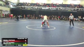 197 lbs Champ. Round 3 - Nelson Ramirez, Cerritos College vs Miguel Montano, Bakersfield