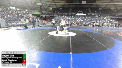 113 lbs Cons. Sub-quarters - Greyson Gale, Port Angeles Wrestling Club vs Jacob Ringlbauer, UP Outlaw WC