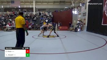 Consolation - Carson Hess, Marist School vs Landon Kissell, Peninsula Catholic School