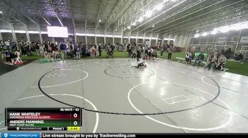 62 lbs Quarterfinal - Anders Manning, West Coast FLO WC vs Hank Whiteley, Sanderson Wrestling Academy