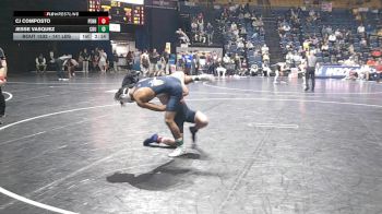 141 lbs Quarterfinal - Cj Composto, Penn vs Jesse Vasquez, California Baptist University