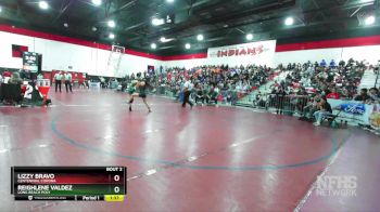 100 lbs Champ. Round 1 - Lizzy Bravo, Centennial Corona vs Reighlene Valdez, Long Beach Poly