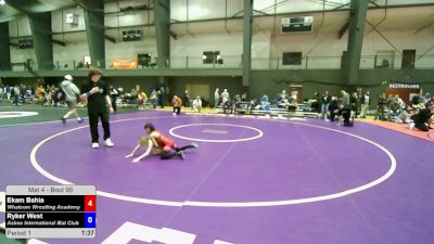 49 lbs Cons. Quarters - Ekam Bahia, Whatcom Wrestling Academy vs Ryker West, Askeo International Mat Club