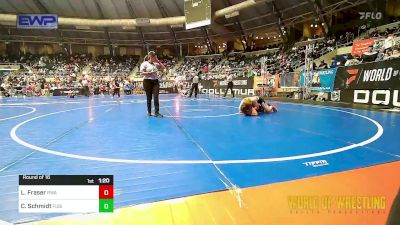 130 lbs Round Of 16 - Ladson Fraser, Roundtree Wrestling Academy vs Credence Schmidt, Fusion Wrestling Club