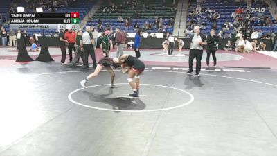 107 lbs Quarterfinal - Yashi Bajpai, Bedford vs Amelia Hough, Milford