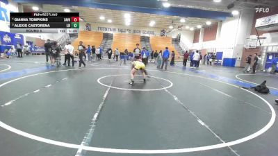 109-117 lbs Round 5 - Alexis Castorena, Livewire vs Gianna Tompkins, San Clemente Youth Wrestling
