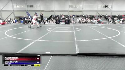 132 lbs Round 1 (8 Team) - Aaron Seidel, Pennsylvania vs Cale Seaton, Iowa