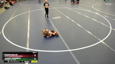 Cons. Round 1 - Mason Bollin, Blaine Wrestling Association vs Joseph Suedbeck, Shakopee Mat Club