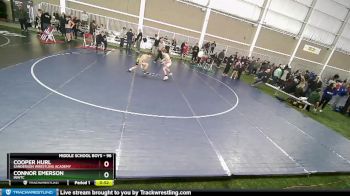 96 lbs Cons. Round 1 - Connor Emerson, INWTC vs Cooper Hurl, Sanderson Wrestling Academy