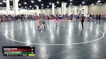 106 lbs Round 2 (6 Team) - Hunter Hodina, Iowa Hawks vs Thomas Hernandez, Foxfire Wrestling Club RED