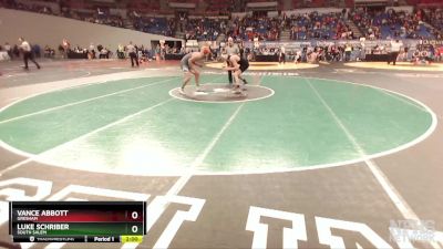 6A-150 lbs Champ. Round 1 - Vance Abbott, Gresham vs Luke Schriber, South Salem