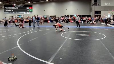 80 lbs Champ. Round 1 - John Fox, Fredonia vs Justice Collins, Hugoton Wrestling Club