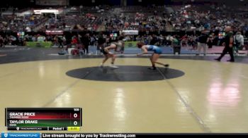 100 lbs 3rd Place Match - Taylor Drake, Kuna vs Gracie Price, Thunder Ridge