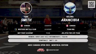 Tori Smith vs Selena Arancibia 2024 ADCC Montreal Open