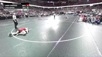 Girls 132 lbs Quarterfinal - Avery Losiewicz, Medford Area-Girls vs Lydia Hutter, Adams-Friendship-Girls