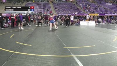 207 lbs Semis (4 Team) - Gemma Templeman, Emmanuel University vs Zoe Adam, Sioux Falls