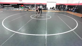 120 lbs Champ. Round 1 - Lukas Thompson, Carol Stream (GLENBARD NORTH) vs Daniel Myint, Wilmette (LOYOLA)