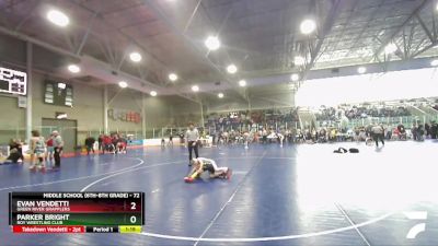 72 lbs Cons. Round 1 - Parker Bright, Roy Wrestling Club vs Evan Vendetti, Green River Grapplers