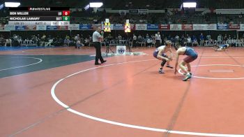 132 lbs Placement (16 Team) - Nicholas Lamary, Battlefield vs Ben Miller, Liberty