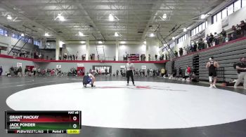 165 lbs Champ. Round 2 - Grant MacKay, Gannon vs Jack Ponder, Shorter